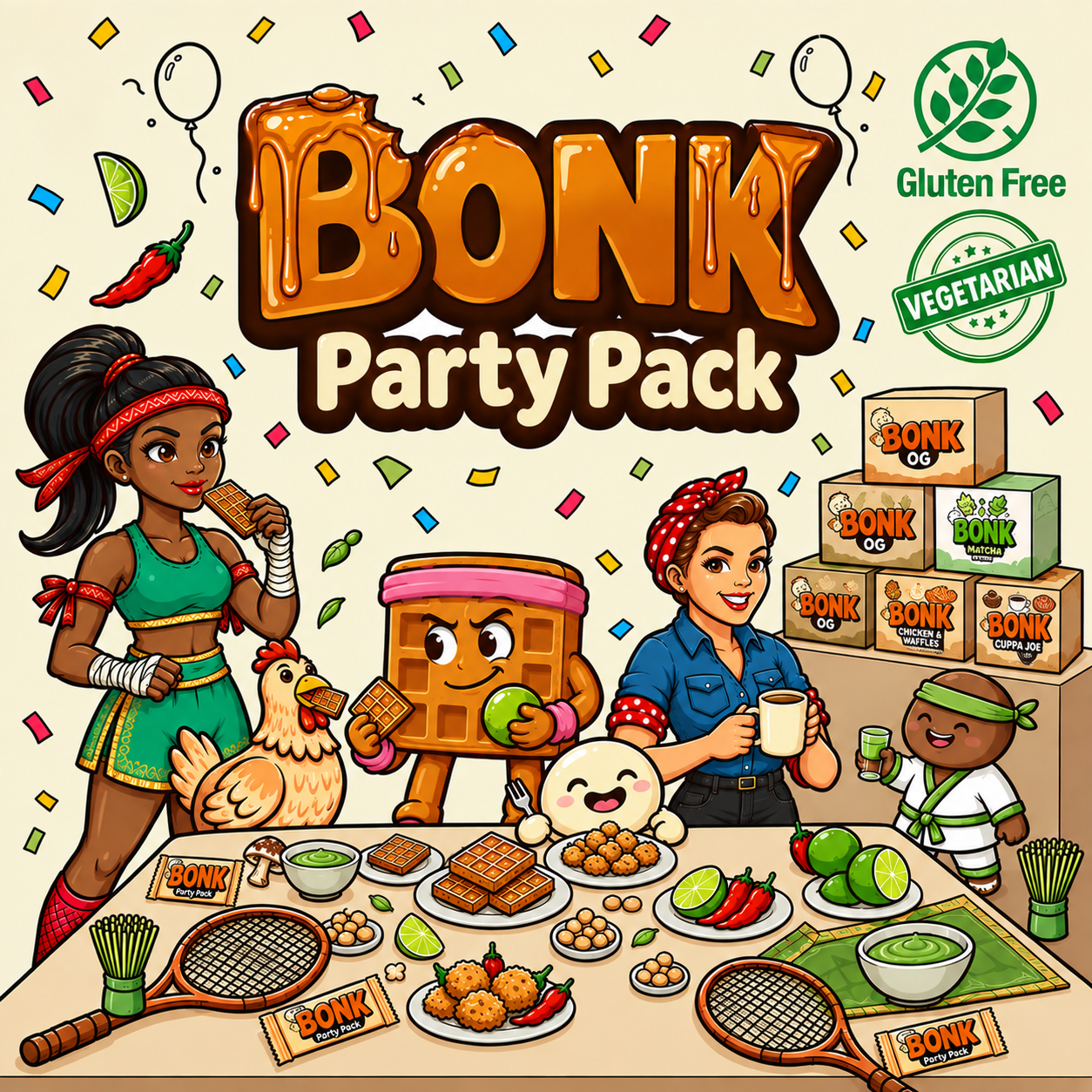 Variety pack with all five flavours